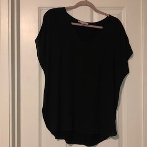 NWOT Philosophy 2 toned black blouse